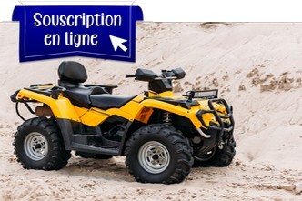 Quad dans le sable.